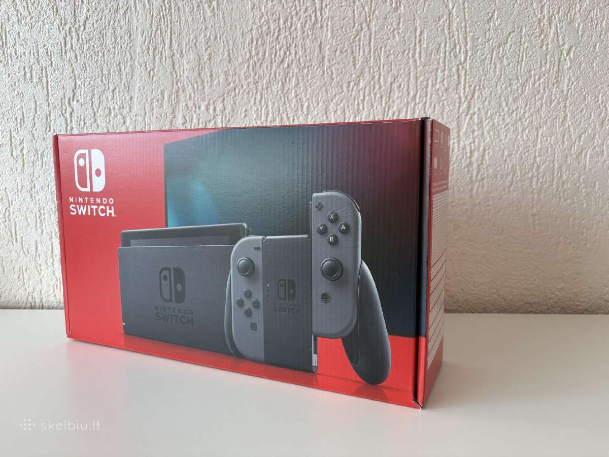 Nintendo Switch + žaidimas ir dėklas