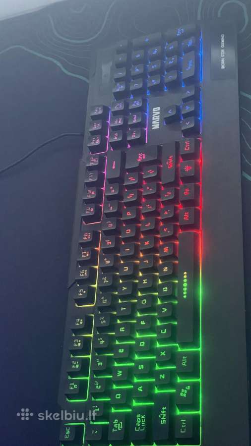 Šviečianti Gaming klaviatūra Marvo K606 - nuotraukos Nr. 3