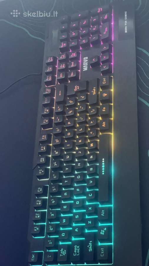 Šviečianti Gaming klaviatūra Marvo K606 - nuotraukos Nr. 5