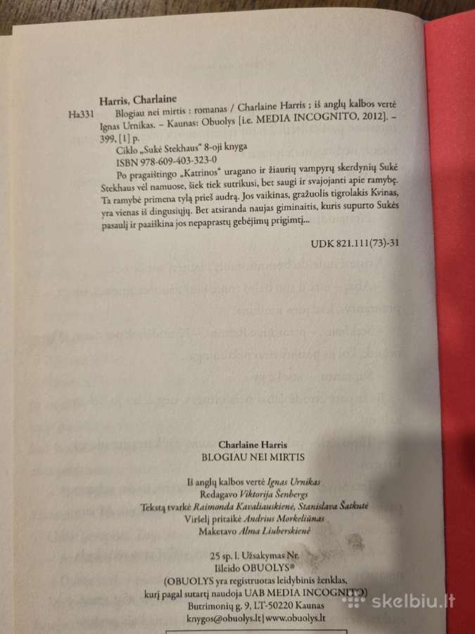 Blogiau nei mirtis, Charlaine Harris - nuotraukos Nr. 3