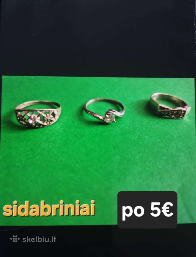 Sidabriniai žiedai