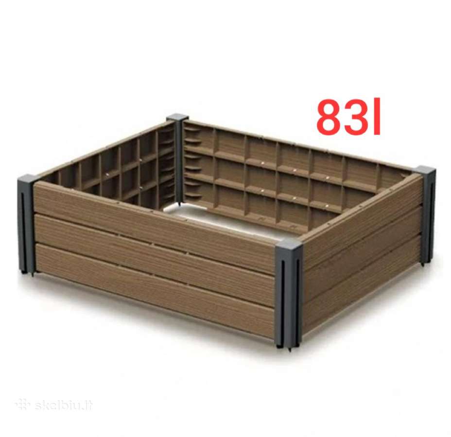 Modulinė pakelta lysvė sodo dėžė 67l 83l 166l 134l - nuotraukos Nr. 5