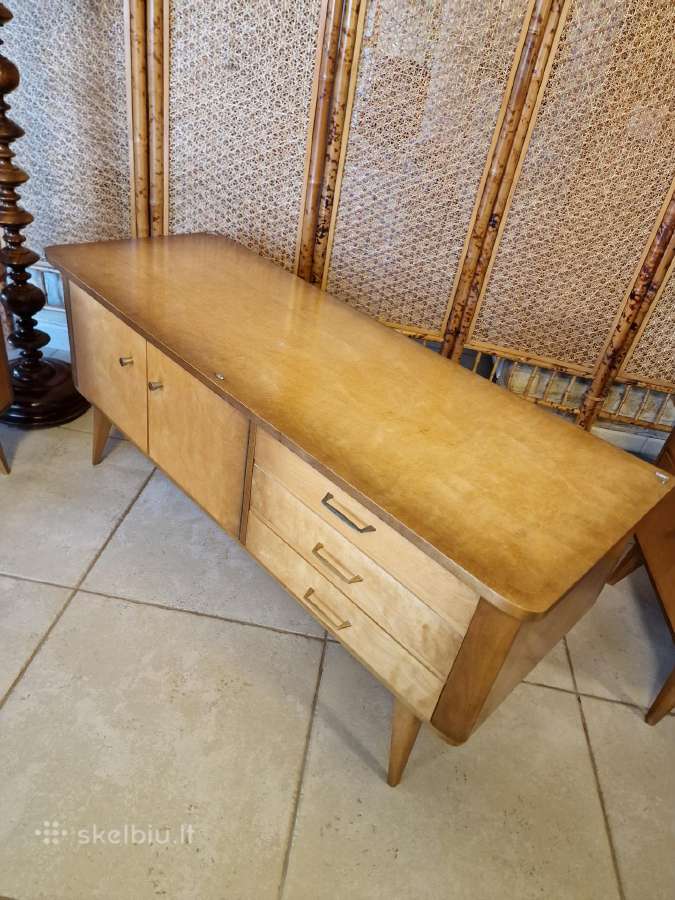 Vintažinės mid century miegamojo spintelės - nuotraukos Nr. 2