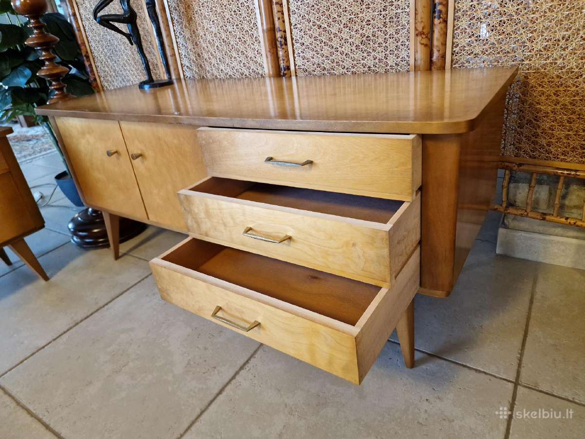 Vintažinės mid century miegamojo spintelės - nuotraukos Nr. 8