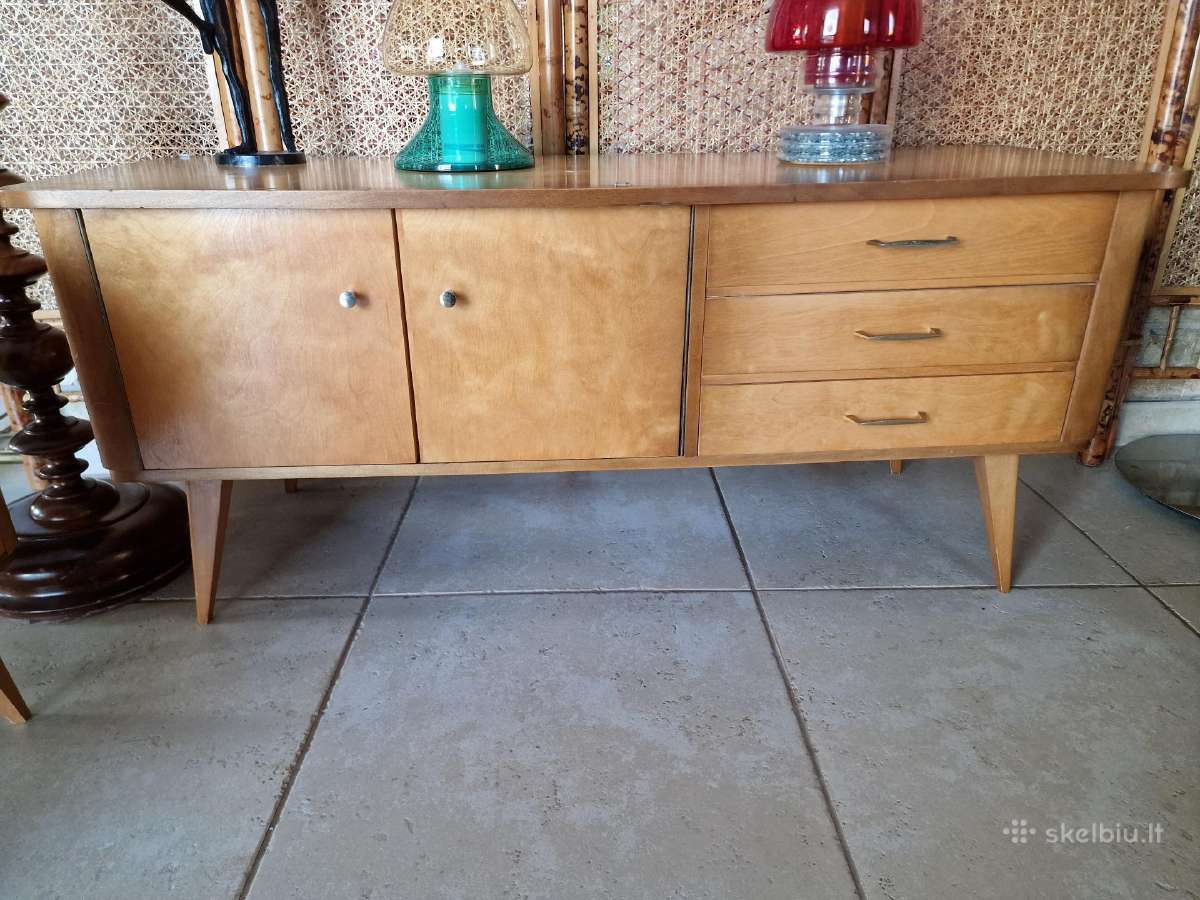 Vintažinės mid century miegamojo spintelės - nuotraukos Nr. 19