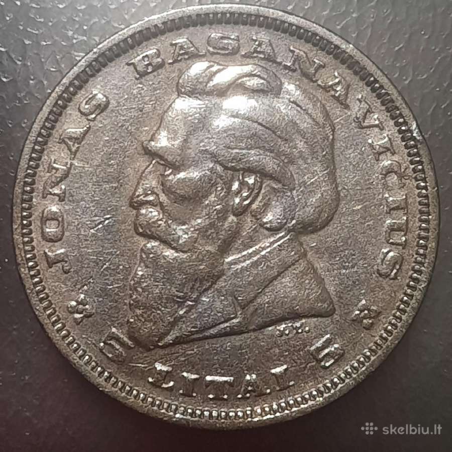 1936m. Sidabrinė 5 litų moneta