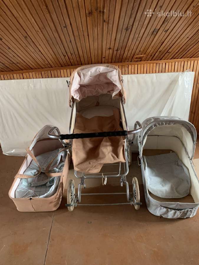 Vintage Zekiwa vežimėlis + priedai