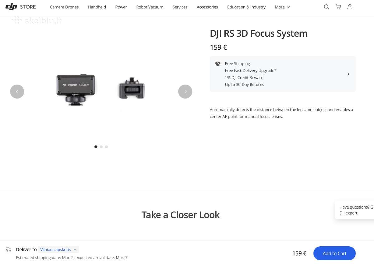 Dji ronin 3D focus system - nuotraukos Nr. 3