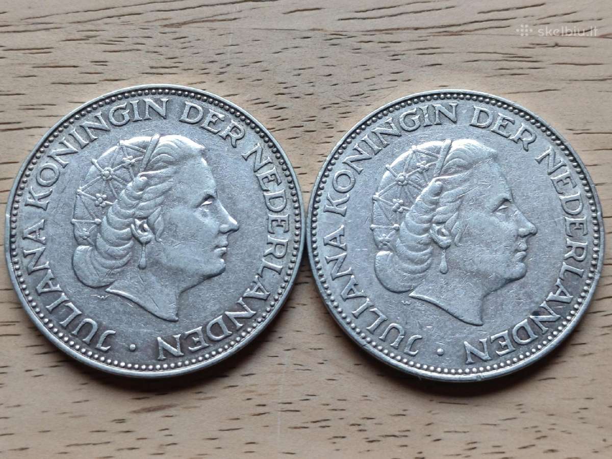 2,5 guldeno 1959-60m. Nyderlandai sidabras - nuotraukos Nr. 2