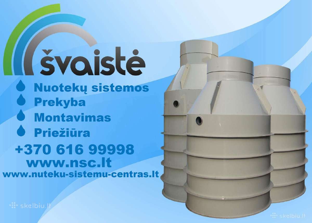 Nuotekų valymo įrenginiai, montavimas, priežiūra