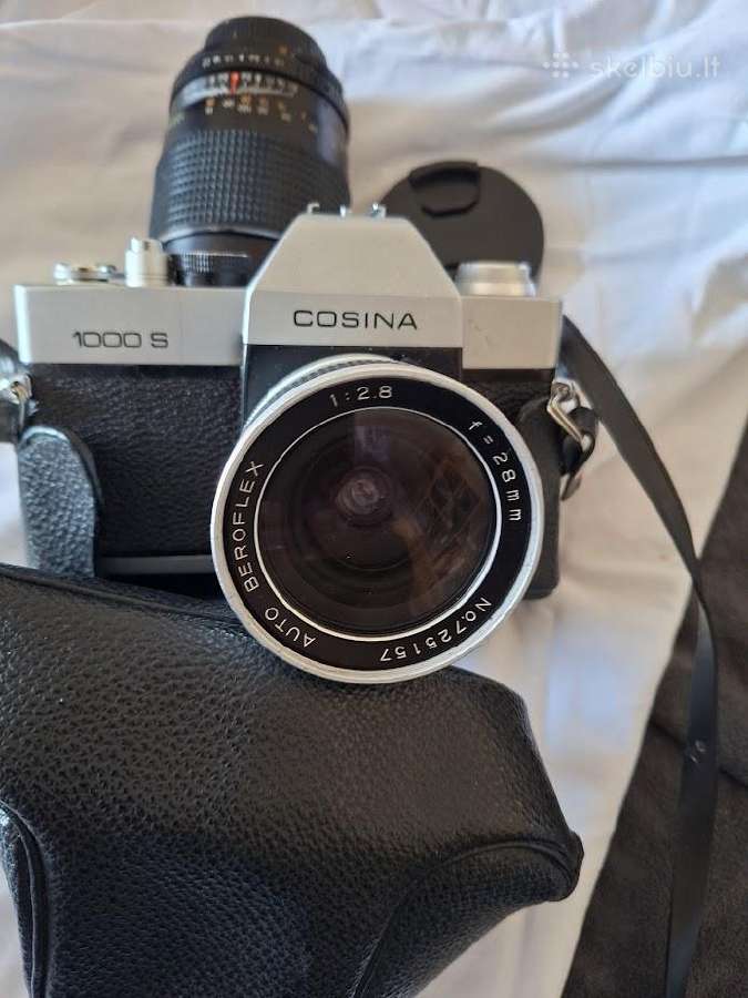 35mm fotas Cosina 1000s+objektyvas