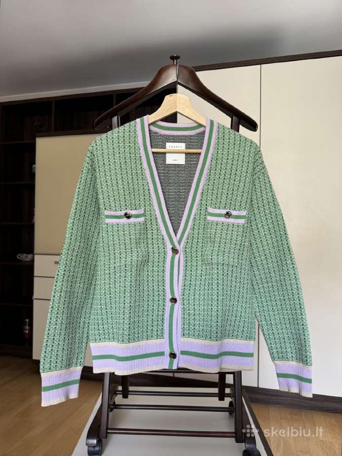 Sandro Paris cropped cardigan in fancy tweed
