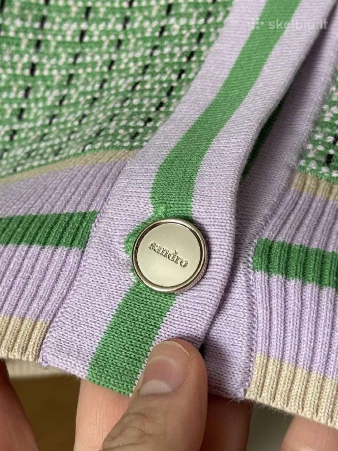Sandro Paris cropped cardigan in fancy tweed - nuotraukos Nr. 8