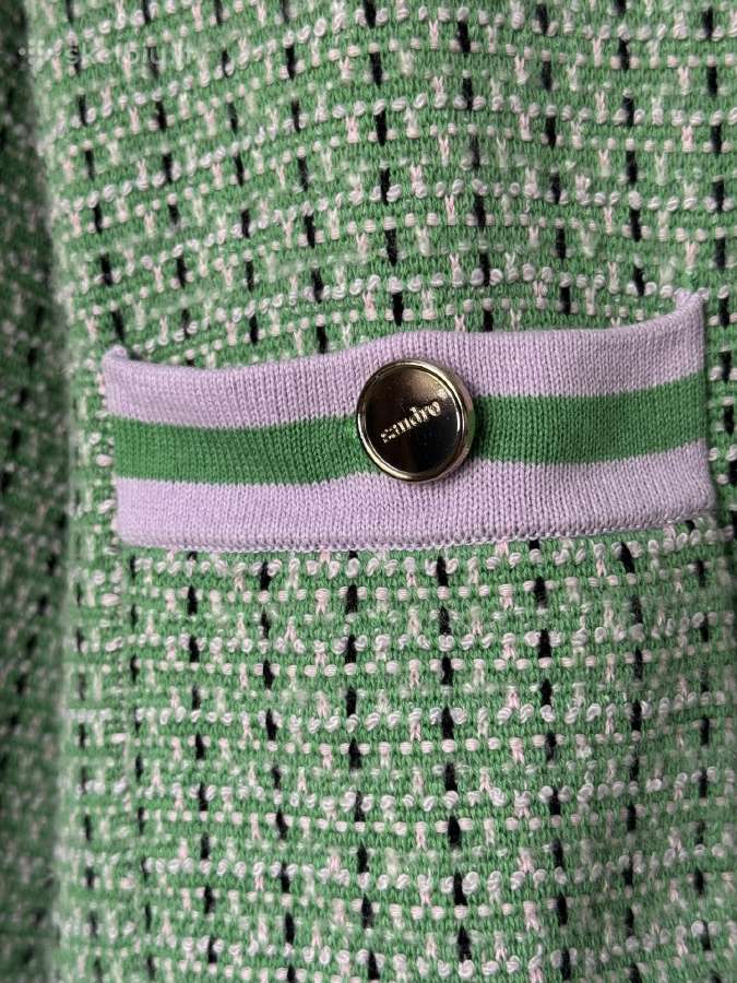Sandro Paris cropped cardigan in fancy tweed - nuotraukos Nr. 10