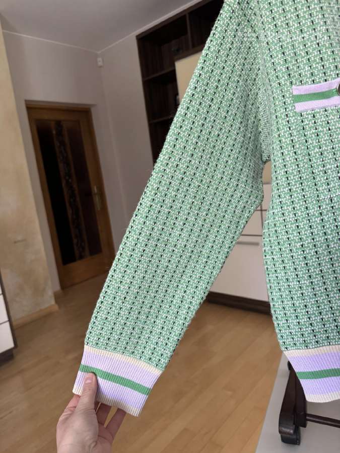 Sandro Paris cropped cardigan in fancy tweed - nuotraukos Nr. 11