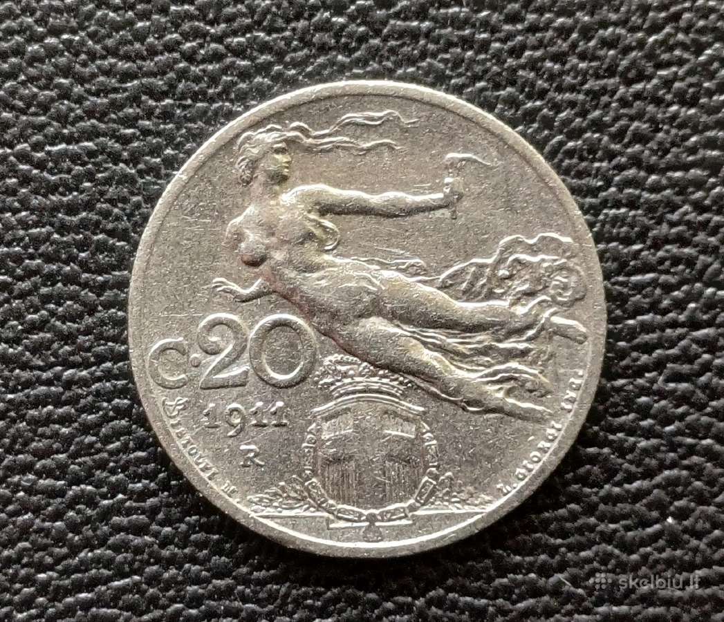 20 centavų 1911m. Italija