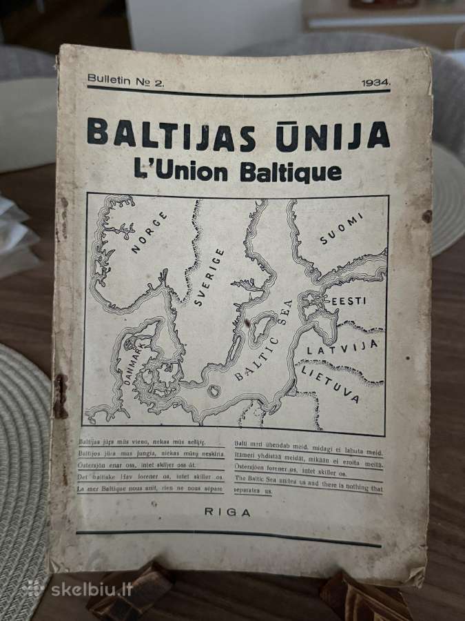 Baltijas Ūnija Lunion Baltique 1934