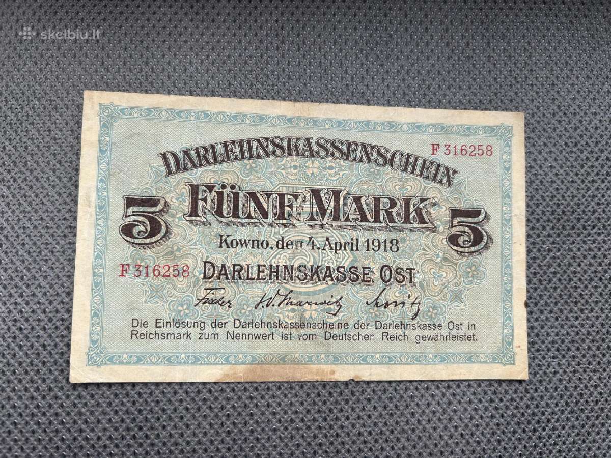 5 Ost markės 1918 m.