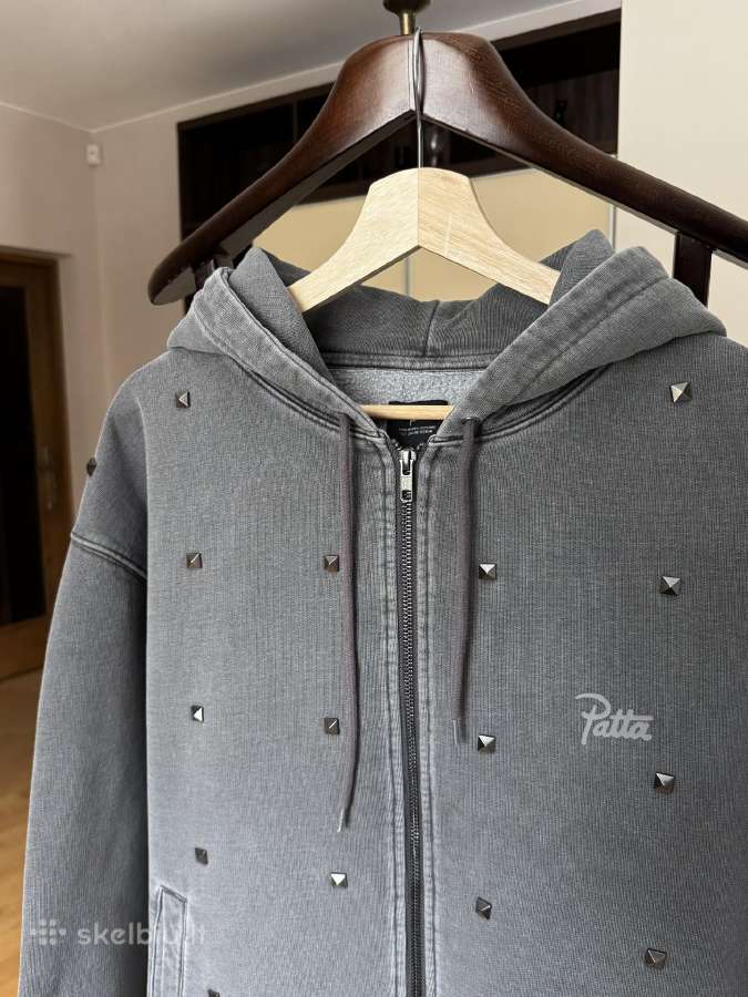 Patta Studded Washed Zip Up Hooded vyr. Megztinis - nuotraukos Nr. 2