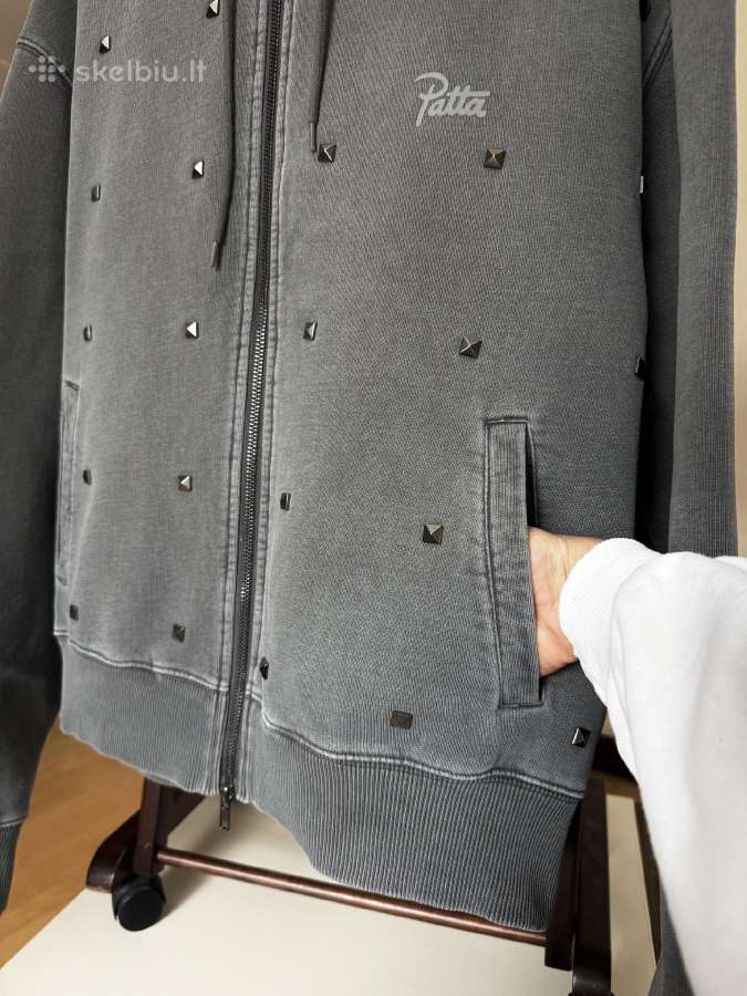 Patta Studded Washed Zip Up Hooded vyr. Megztinis - nuotraukos Nr. 6