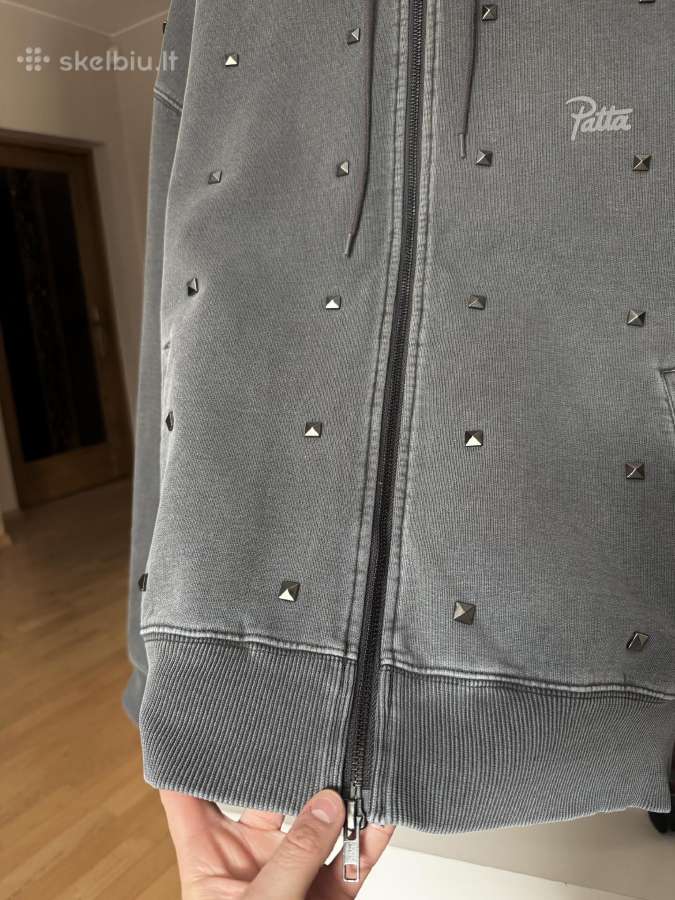 Patta Studded Washed Zip Up Hooded vyr. Megztinis - nuotraukos Nr. 10