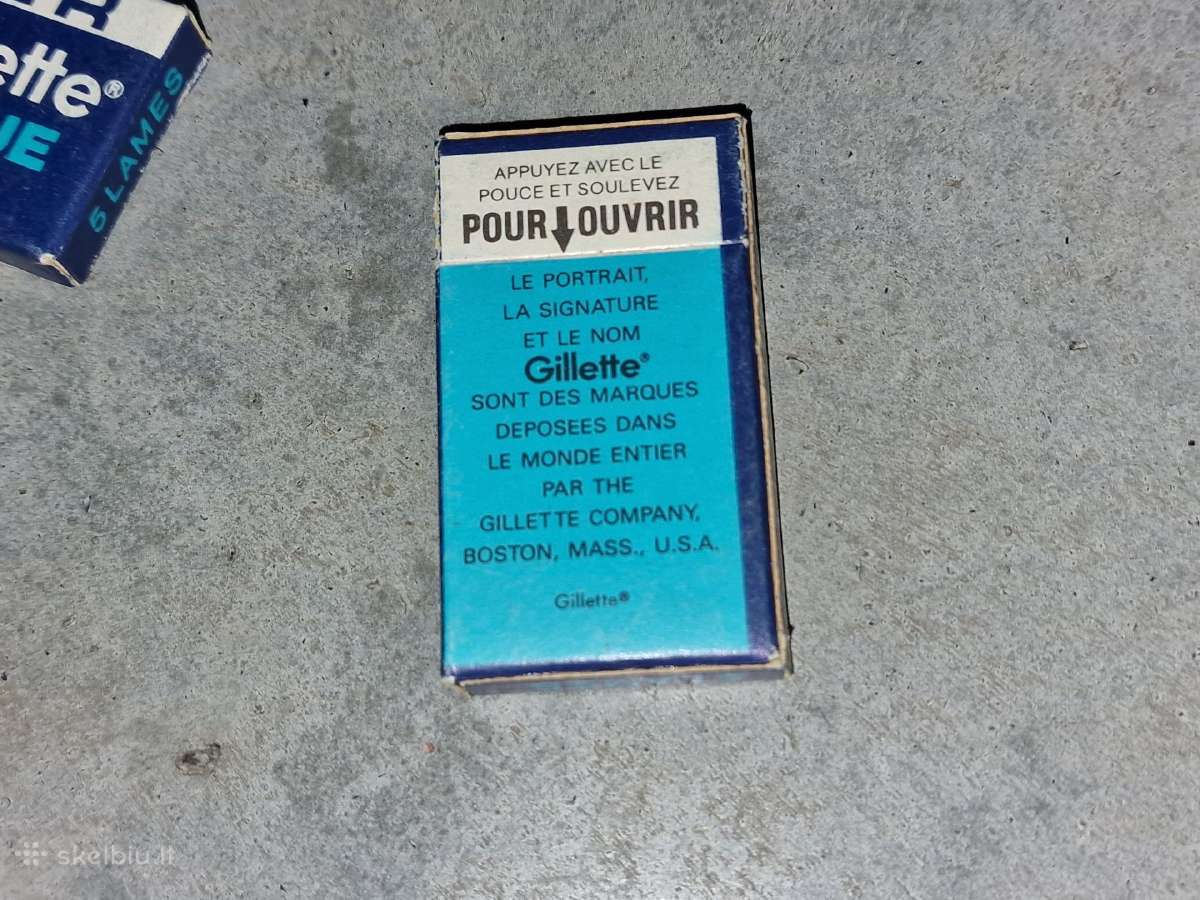 Skutimosi peiliukai vintažiniai Gillette Silver - nuotraukos Nr. 4