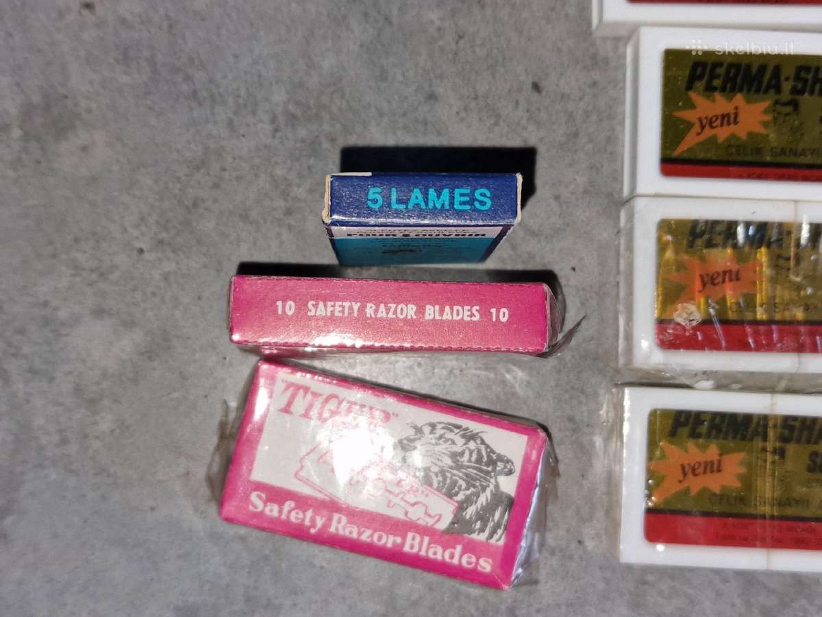 Skutimosi peiliukai vintažiniai Gillette Silver - nuotraukos Nr. 5
