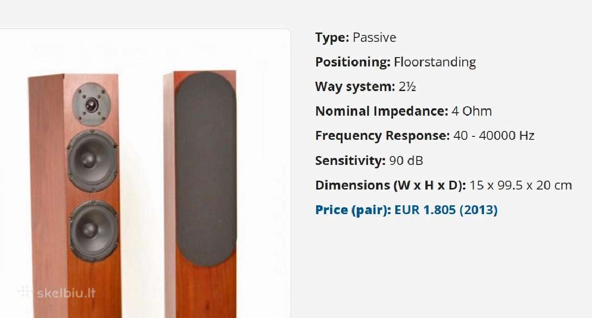 Audio Physic Yara II Classic kolonėlės - nuotraukos Nr. 7