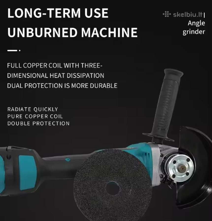 Makita Dga404 18v 100mm pilnas komplektas - nuotraukos Nr. 10