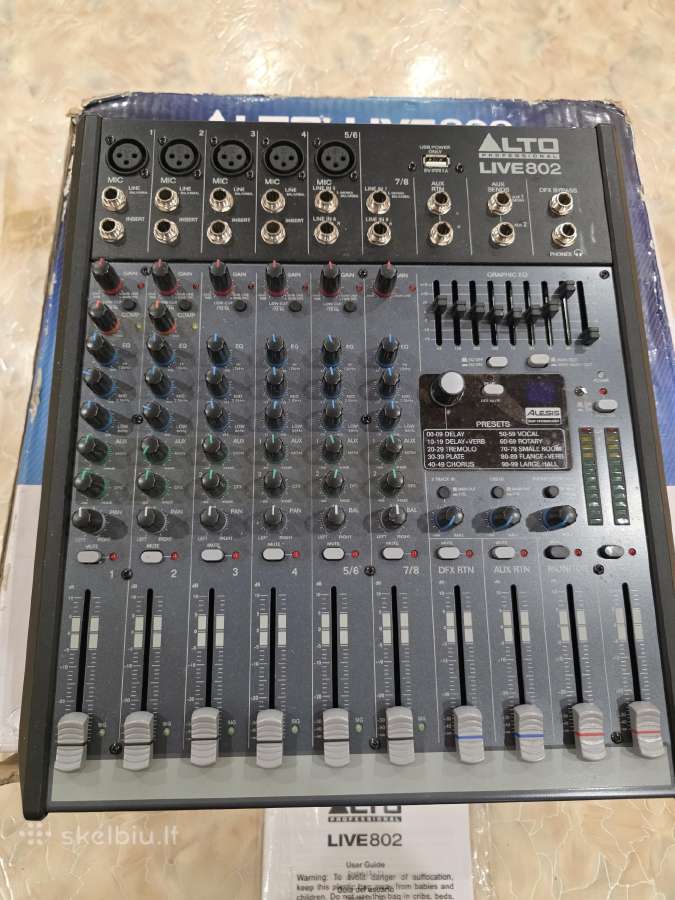 Mikšeris Alto Live 802 - nuotraukos Nr. 2