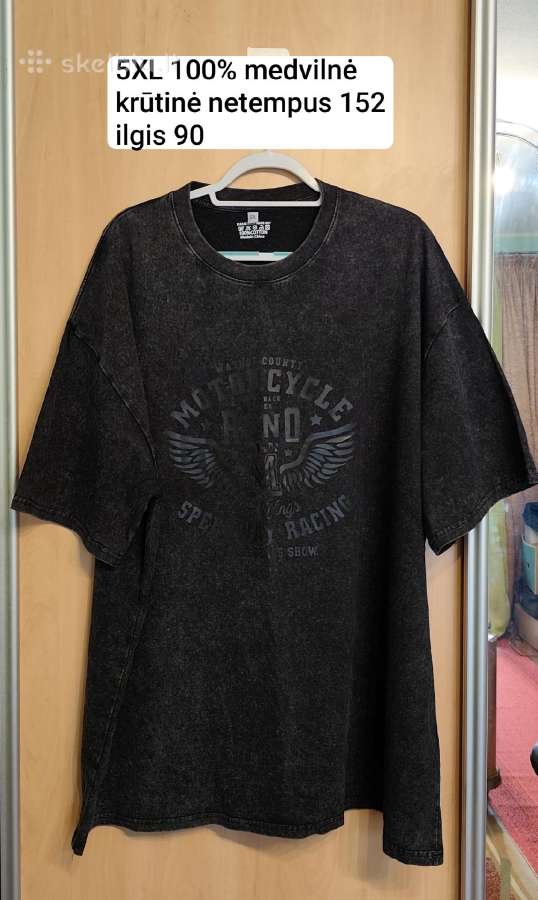 Vyriški 5xl medvilniniai marškinėliai