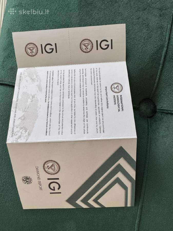Auksinis žiedas su sertifikuotu deimantu (Igi) - nuotraukos Nr. 11
