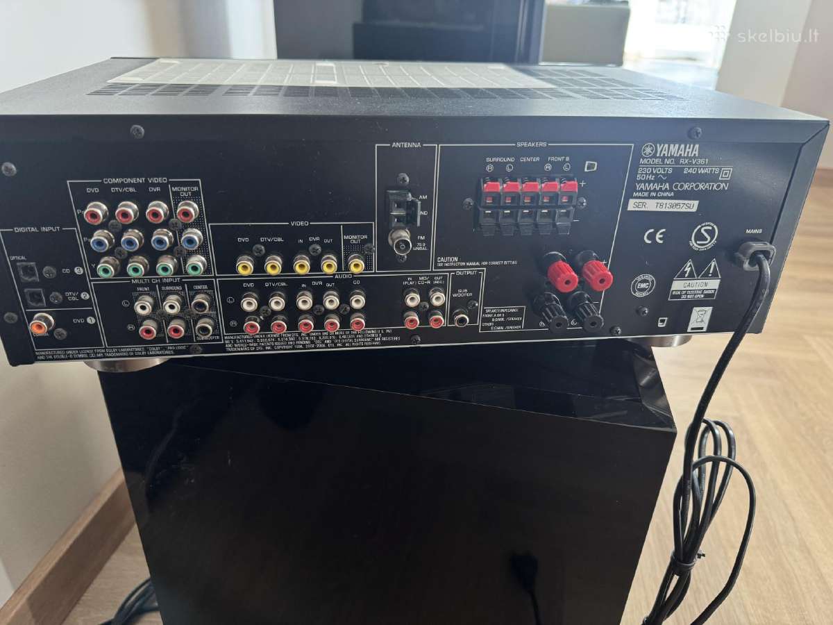 Audio stiprintuvas Yamaha Rx-v361 - nuotraukos Nr. 2