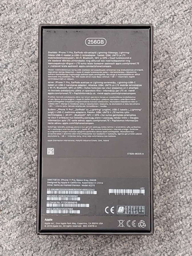 iPhone 11pro / 11 Pro 256gb / Space Gray - nuotraukos Nr. 10