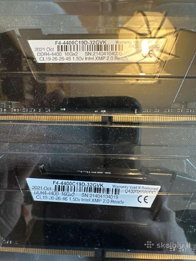 Ddr4 4400mhz 2x16gb xmp2.0 Cl19