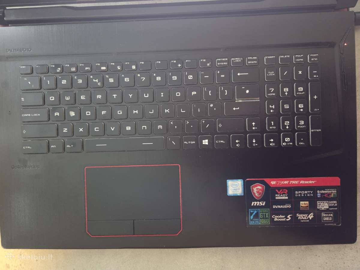 Msi Ge73vr 7re Raider - nuotraukos Nr. 4