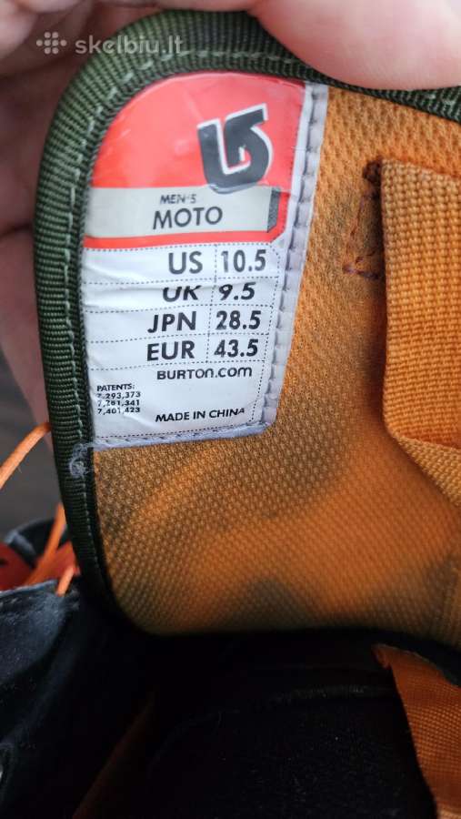 Burton Moto, 43.5D, 28.cm snieglenciu batai - nuotraukos Nr. 11