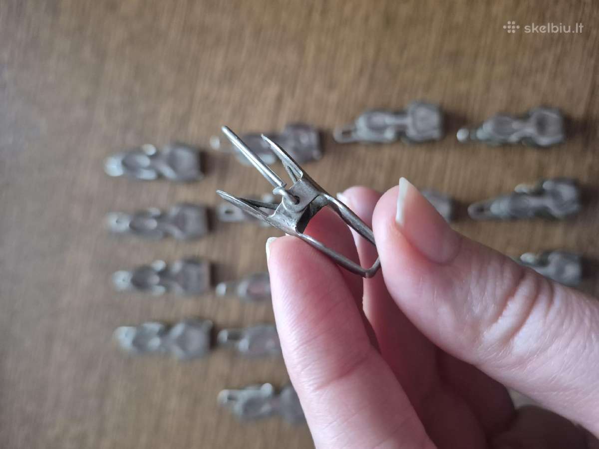 Tarybiniai užuolaidų laikikliai klipsai segtukai - nuotraukos Nr. 8