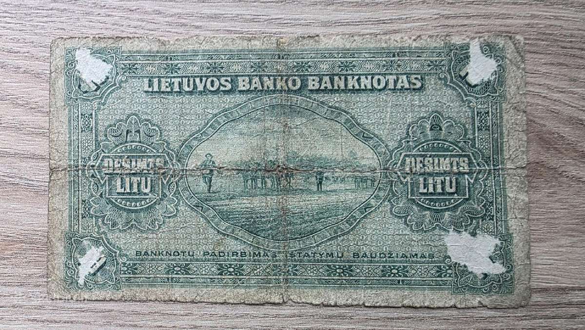 1927 metų 10 litų - nuotraukos Nr. 2