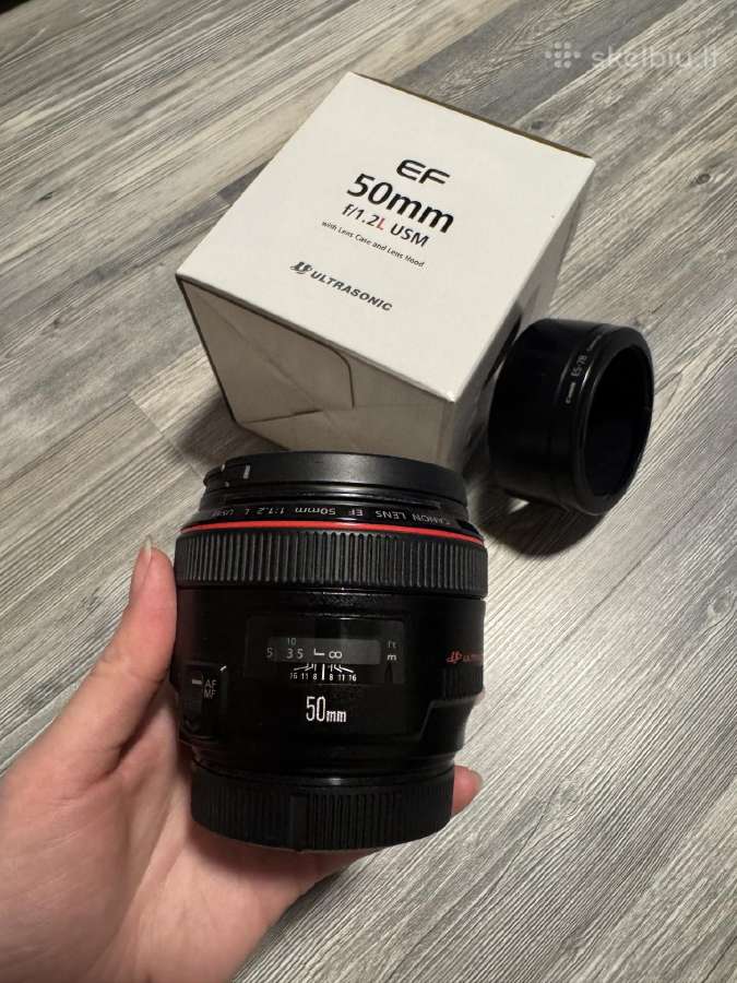 Objektyvas Canon Ef 50mm f/1.2l Usm