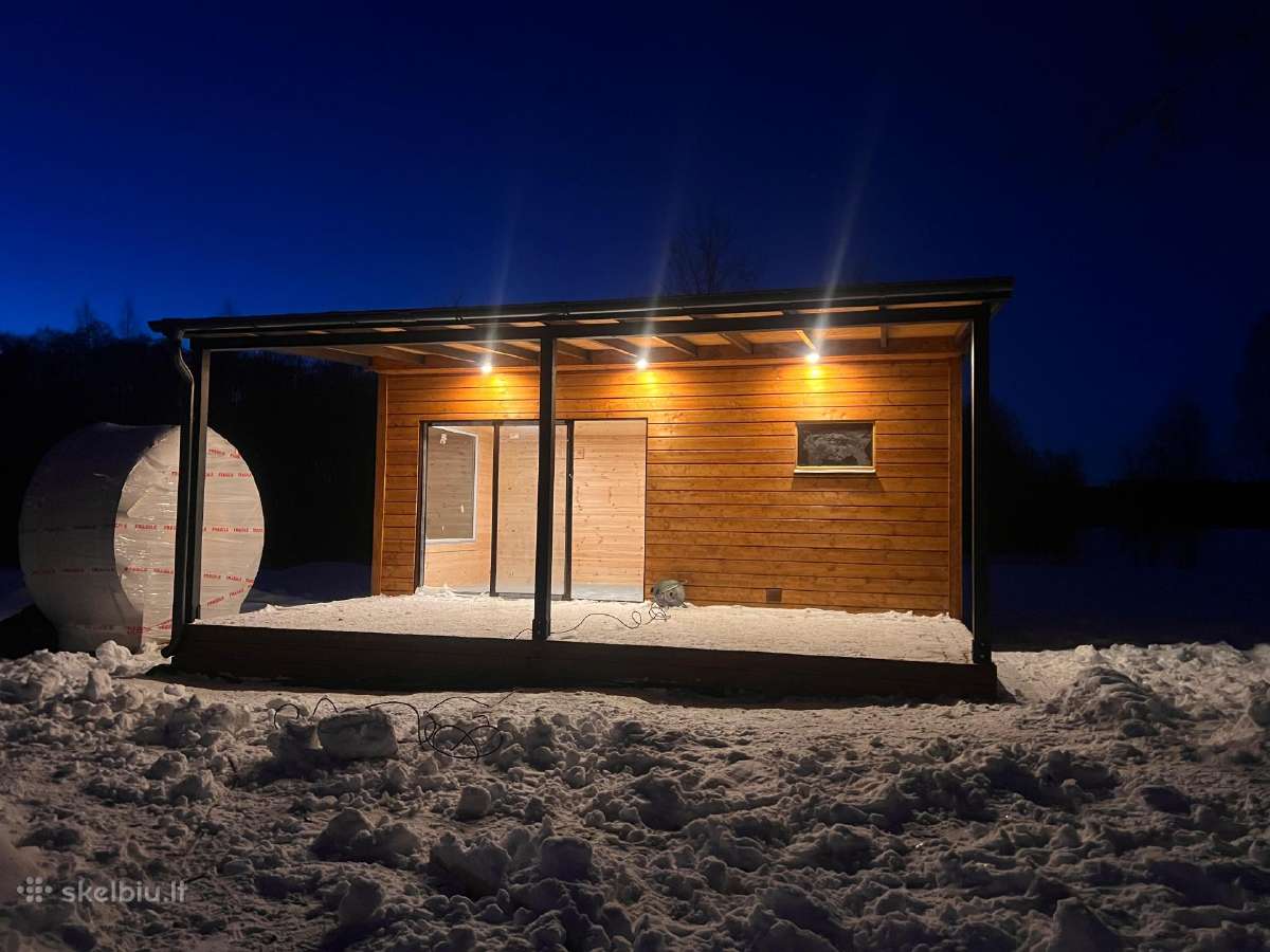 Karkasinė Pirtis 3x6 Kubilai su LED apšvietimu - nuotraukos Nr. 3