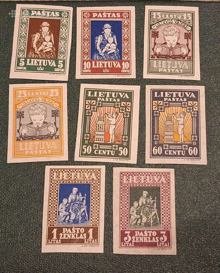 Lietuva 1933 m. Vaiko Iv laida, kirpt. svarus*
