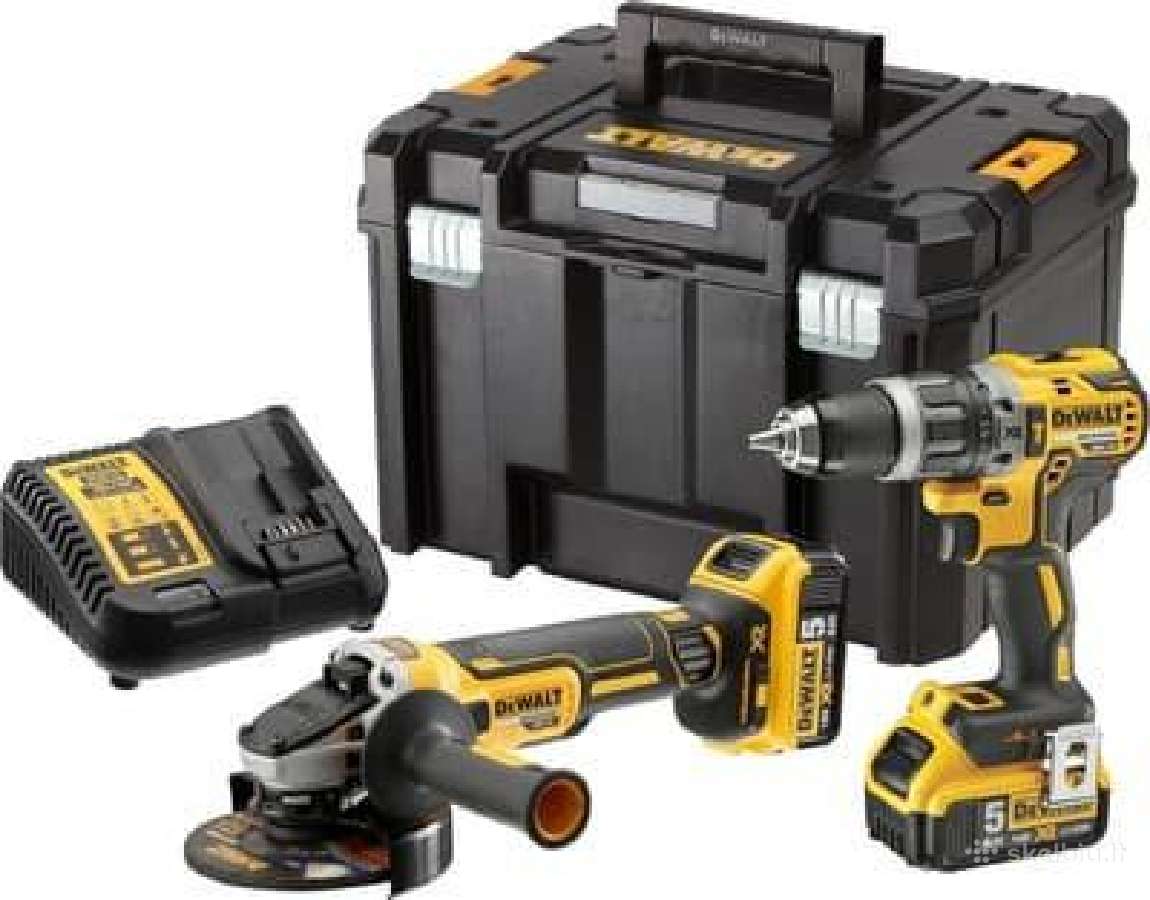 Dewalt Dck2080p2t suktukas ir kampinis šlifuoklis