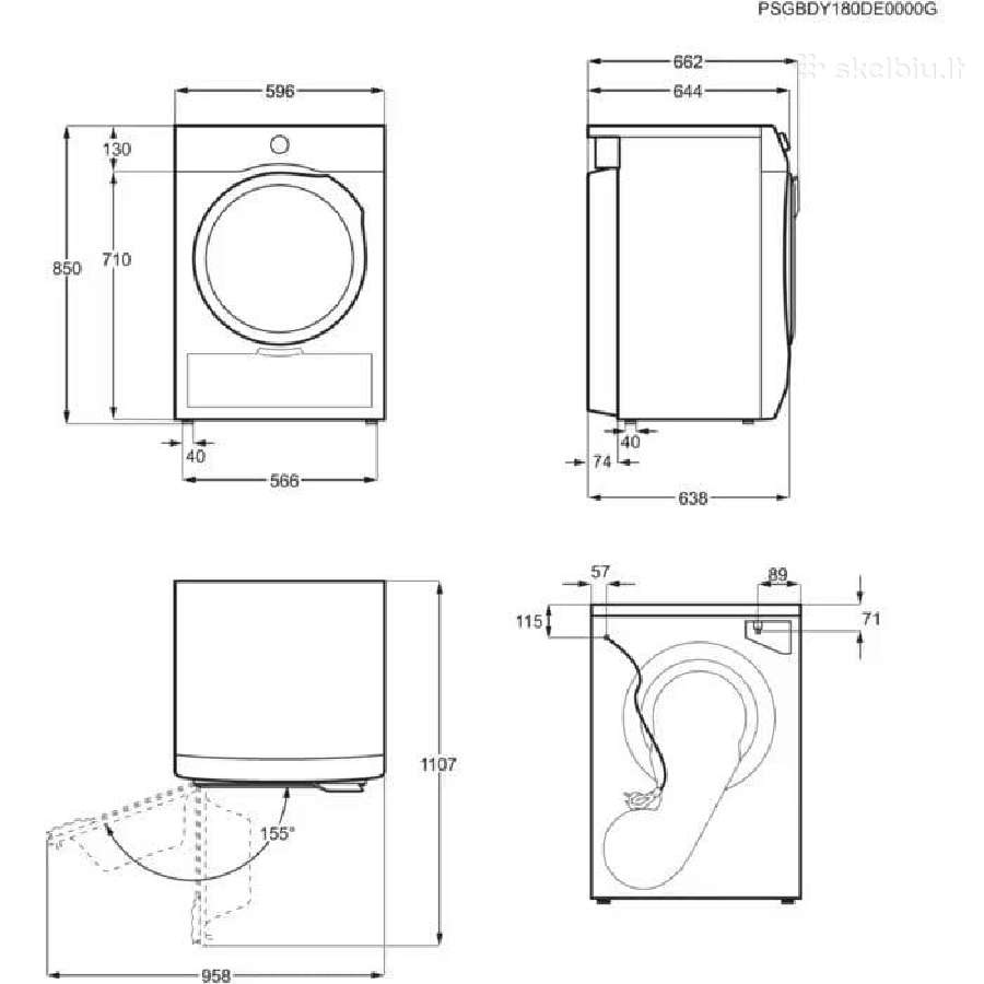 Džiovyklė Electrolux Ew8d495mc - nuotraukos Nr. 4