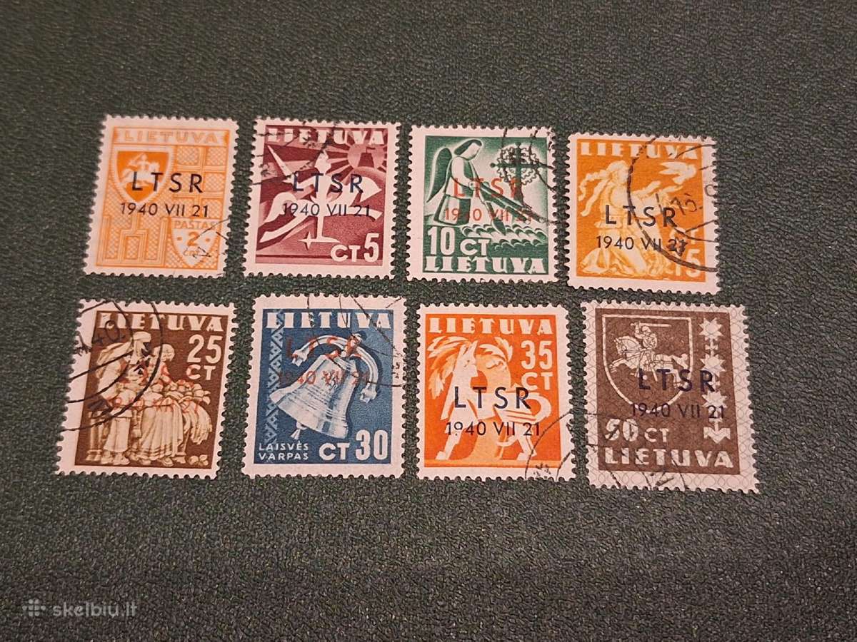 Lietuva 1940 m. Ltsr, antspauduoti