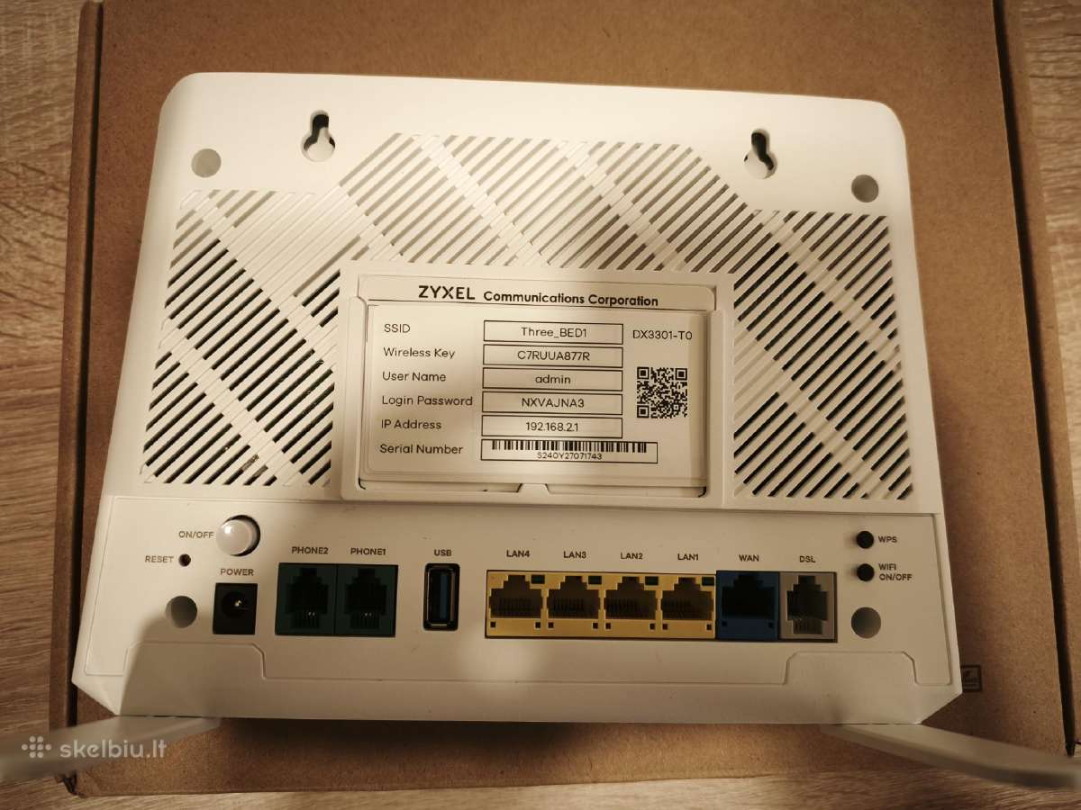 Naujas Zyxel Dx3301-to maršrutizatorius Wi-fi 6. - nuotraukos Nr. 3