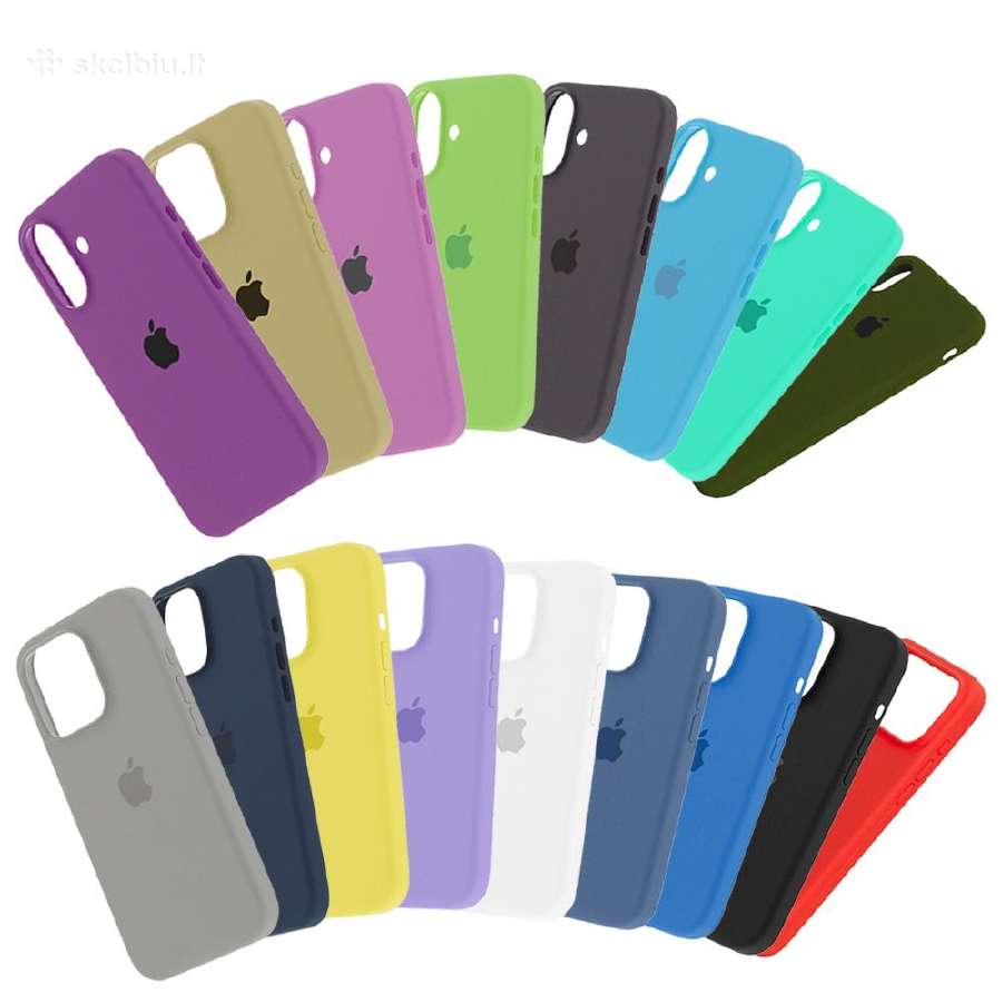 iPhone silikoniniai dėklai, apsauginiai ekranai