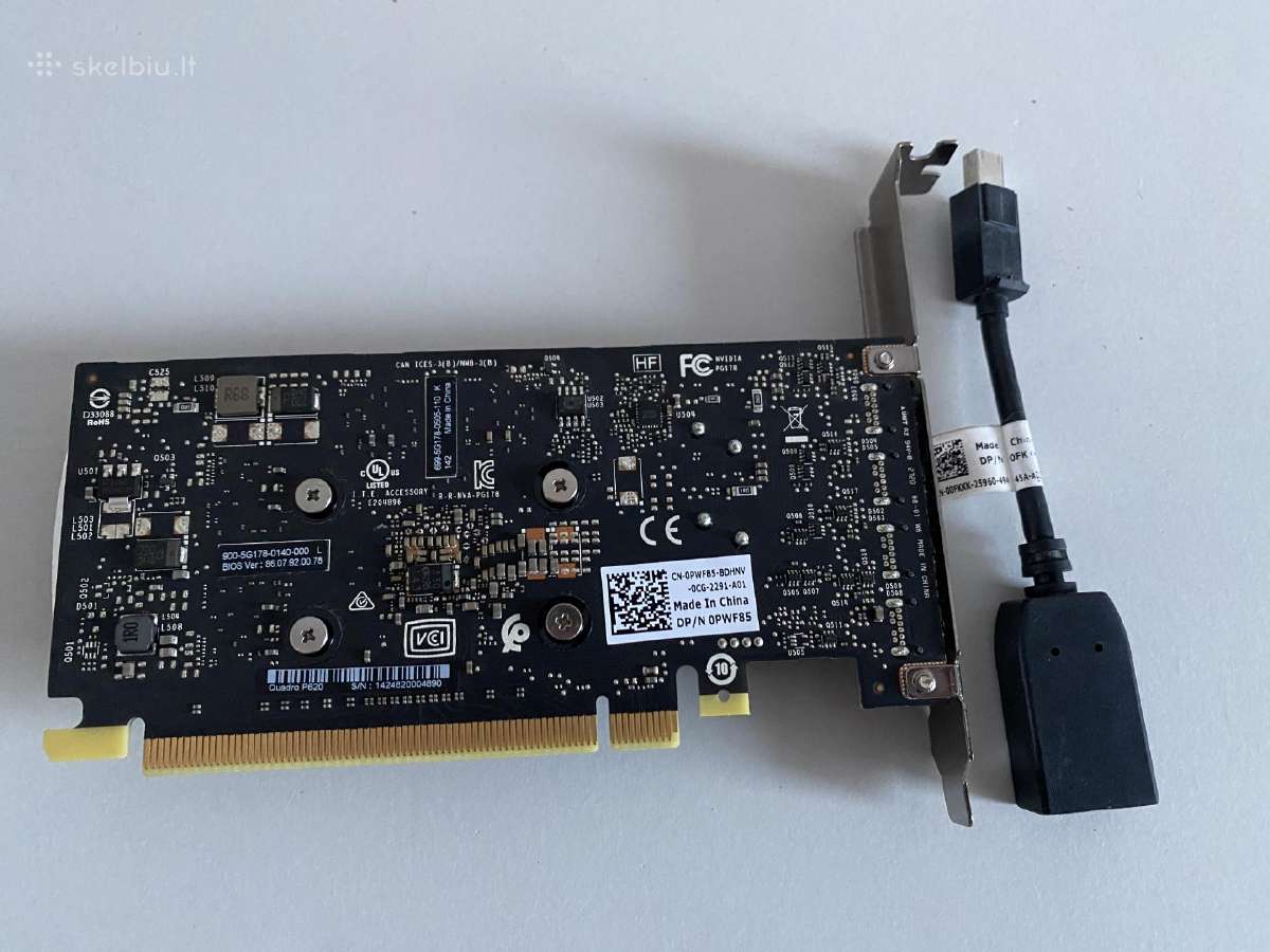 Nvidia Quadro P620 - nuotraukos Nr. 3