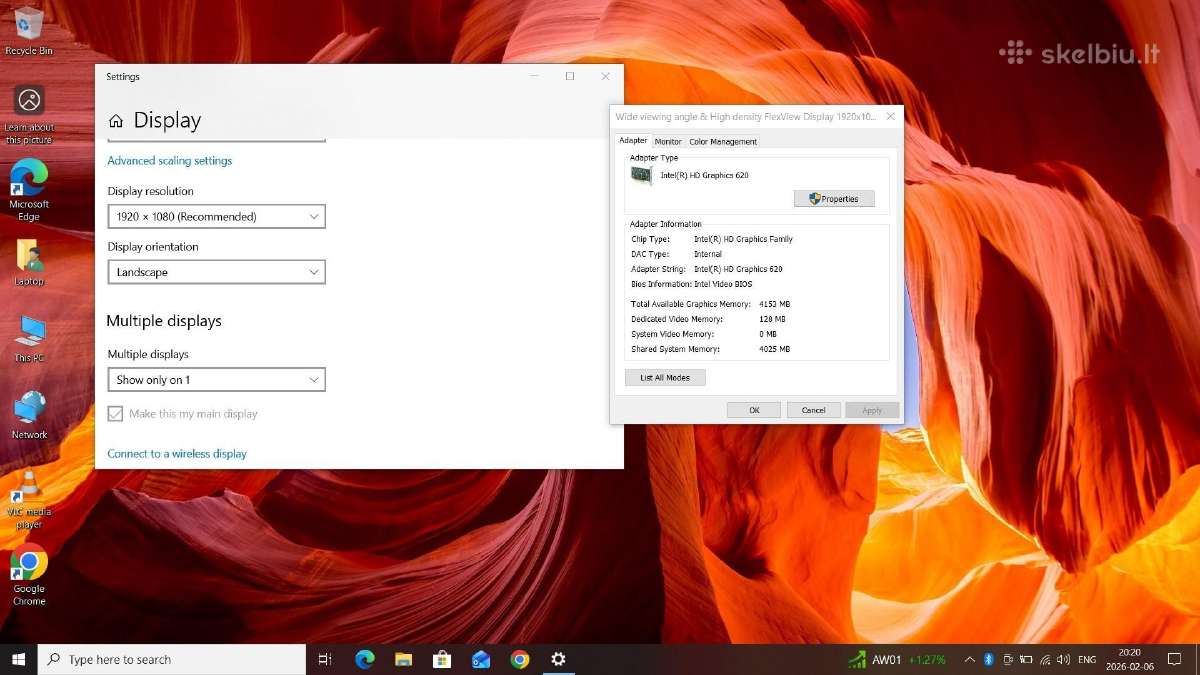 Lenovo thinkpad L480 i5 8ram SSD - nuotraukos Nr. 6