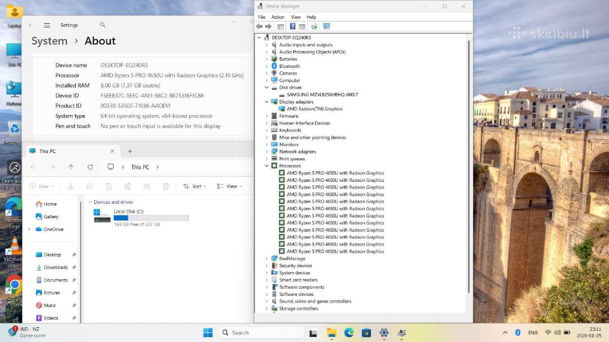 Lenovo Thinkpad L14 G1 Ryzen 4650u 8ram SSD - nuotraukos Nr. 2